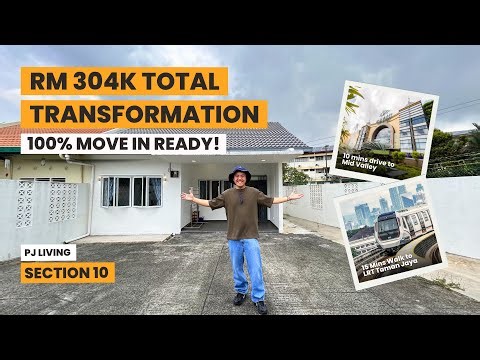 Single Storey Corner Terrace in Section 10 Petaling Jaya | Fully Renovated RM 998K