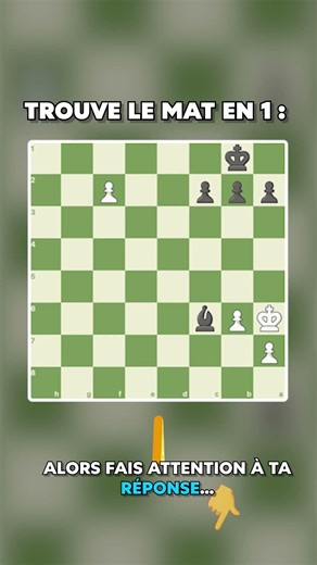 99% des joueurs ratent ce mat en 1 😭♟️ #chess #puzzle #challenge #pourtoi