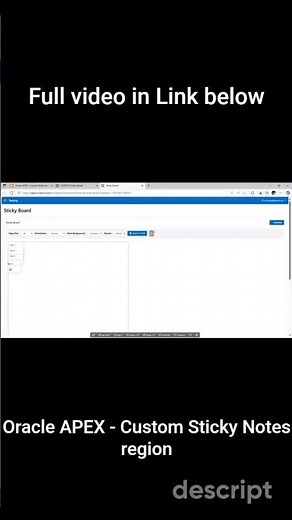 Build awesome Sticky Notes Region with PDF Export in Oracle APEX ( 10 Minutes) #oracleapex #orclapex