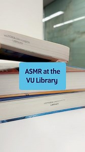 1.6K views · 13 reactions | Feeling a little stressed lately? Take a moment to breathe and enjoy the soothing sounds of studying at the VU Library through ASMR. We recommend wearing headphones to really get the full experience | Victoria University, Melbourne Australia | Facebook
