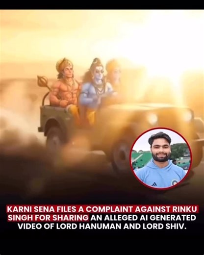M&M Media | On Monday, January 19, 2026, Indian cricketer Rinku Singh became embroiled in a legal controversy after the Karni Sena filed a police... | Instagram