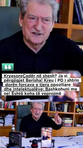 Çadër në shesh? Ja si përgjigjet Berisha! Kreu i PD i shtrin dorën forcave e tjera opozitare