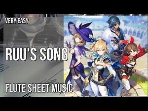 Flute Sheet Music: How to play Ruu's Song (Genshin Impact) by Yu Peng Chen