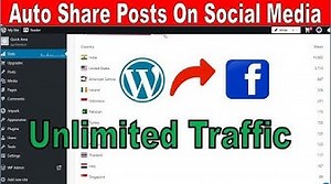 Auto Share Wordpress Posts to Social Media ऐस बढओ Website क Traffic