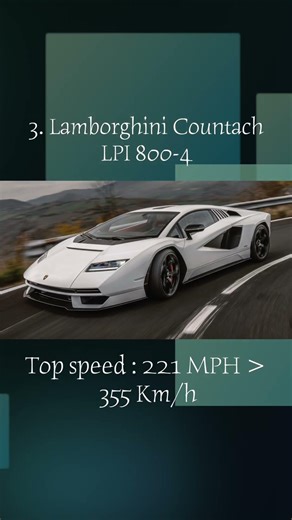 #shorts Top 5 Fastest Lamborghinis Ever 🐂🔥Pure speed. Pure power. Which one wins? 🚀