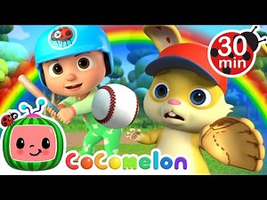 Take Me Out to the Ball Game Song with JJ | CoComelon Nursery Rhymes & Kids Songs