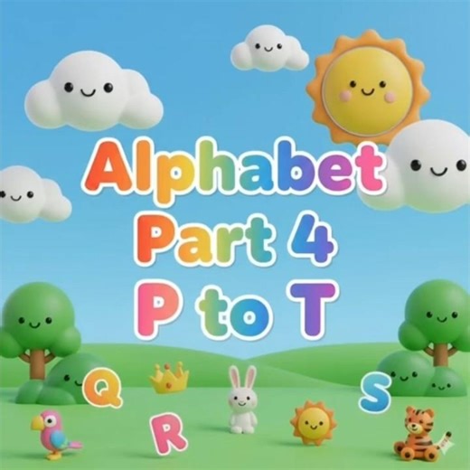 Alphabet P to T / Kids learning / FROSTA GURU