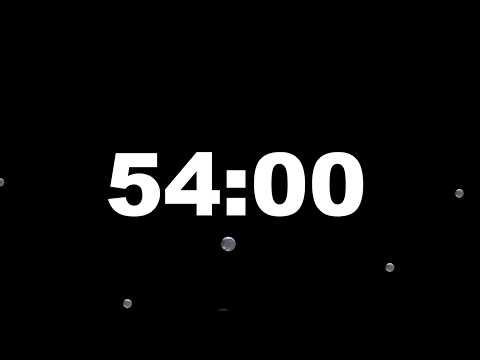 54 Minute Timer with Alarm | Full Screen Minimalist Countdown (HD) – ClockUnit