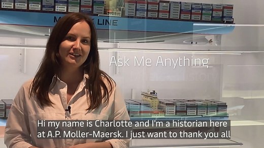 Thank you for all your questions on Maersk History for Charlotte Andersen our historian. Watch here as she shares the meaning of the star, Maersk during World War II and more from our archives. #Maersk #AskCharlotte #Maerskheritage | Maersk