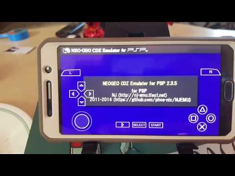 Booting the Neo Geo CD bios using android ppsspp emulator