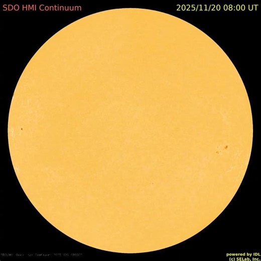태양 전면 주간 동영상 (weekly solar full-disk movie : 2025. 11. 17 ~ 11. 23) #sun #solar #sunspot #태양 #흑점
