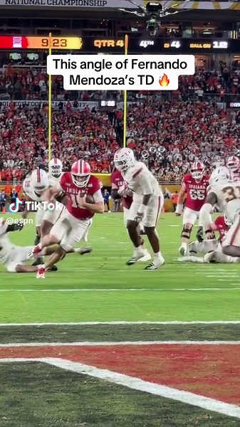 Fernando Mendoza's Game-Changing Touchdown Angle