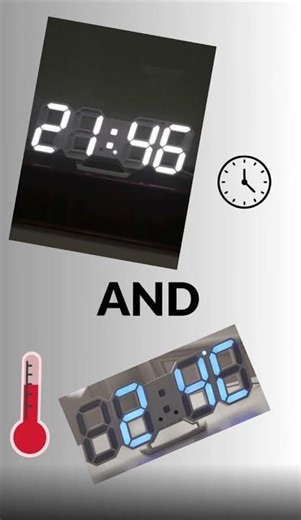 3D LED Desktop Digital Clock #setup #gaming #clock #digital #clean