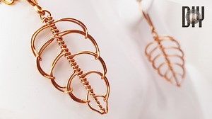 The leaf | Pendant | Earring | Don't use stone | How to do | Simple | DIY 601