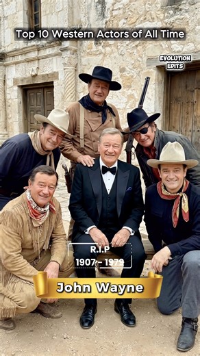 🤠 Top 10 Western Actors of All Time #western #movies #WesternMovies #johnwayne #ClintEastwood | Evolution Edits