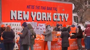Food giveaway for federal workers impacted by government shutdown in Brooklyn