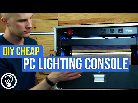 Simple, PC-Based Lighting Console Rack for $160