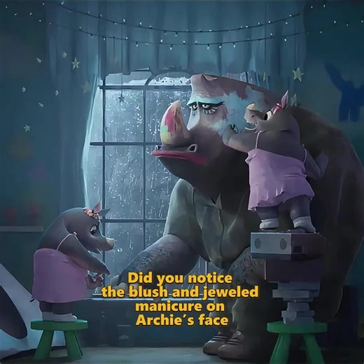 Archie's Blush and Jeweled Manicure in Goat Movie