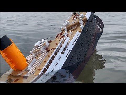 Titanic Model Sinks on the Lake!