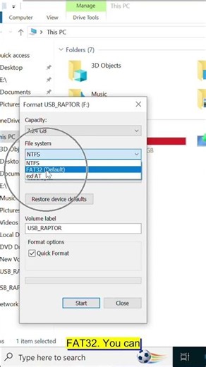 How to Format a USB Drive as FAT32 on Windows 11 & 10