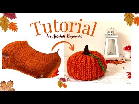 Crochet Pumpkin for Absolute Beginners | Easy Step-by-Step Tutorial