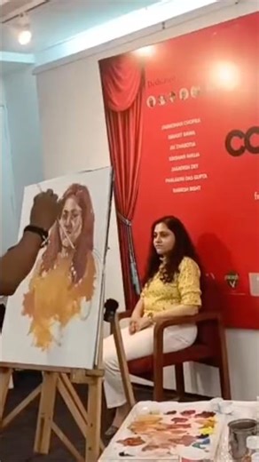 Live Portrait Painting Demo #OilPortrait #LiveArtDemo #OilPainting #PortraitArt