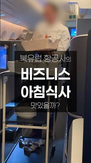 A review of the business class breakfast of Scandinavian Airlines SAS, the first Nordic airline t...