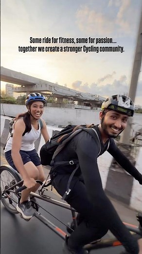 Extremely energetic rider found in ￼ Community Cycle ride by Decathlon R city.