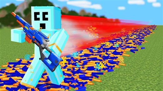 Turning every object touched into foam toys within Minecraft
