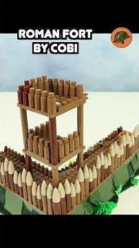Roman fort timalapse - COBI. #lego #timelapse