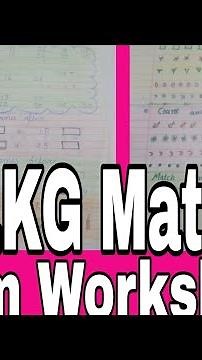 LKG Maths Exam Worksheet and syllabus