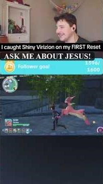 SHINY VIRIZION FIRST RESET #shiny #pokemon #legendary