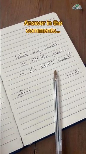 Left-Handed Writing Hack: Tilt Your Paper! ✍️✨