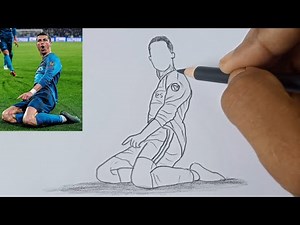 Drawing Cristiano Ronaldo’s Iconic Knee Slide Celebration