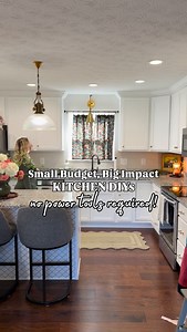 All the info to shop is in the comments! Modern vintage home decor style affordable easy, affordable kitchen DIYs | Pop of Color Project