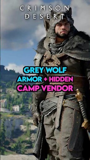 Get The Secret CAMP Vendor + Grey Wolf Cover Armor In Crimson Desert!