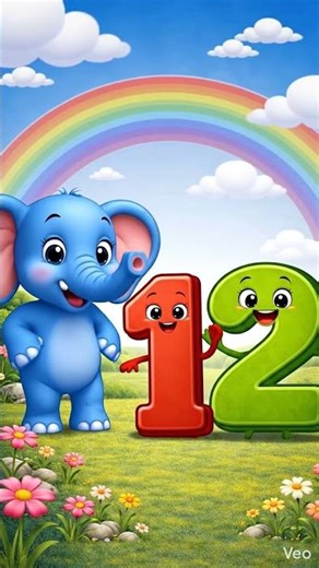 Learn Number 12 🔢 | Counting for Kids | Fun & Easy Learning #shorts, Twelve..