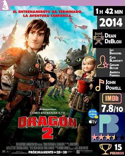 Cómo entrenar a tu dragón 2 | Tráiler HD Castellano (2014) | Peliculasbien
