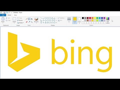 How to draw the Microsoft Bing logo using MS Paint | How to draw on your computer