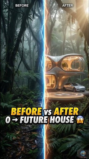 0 to Futuristic Dream Home 🤯 #smarthome #beforeafter #shorts