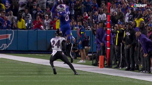 Keon Coleman's leaping sideline catch goes for 21-yard gain | Bills vs. Ravens High