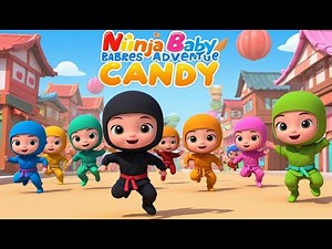 Ninja Babies Save Candy Town | Action Packed and Fun Kids Nursery Rhyme Animation