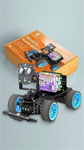 Adeept PiCar-B Metal Smart Robot Car Kit for Raspberry Pi, AI Vision Robot with OLED, Camera, OpenCV
