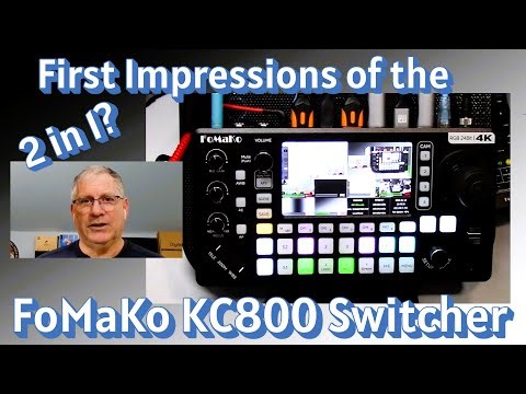 FoMaKo KC800 First Impression of the 4K, 2 in 1 switcher - PTZ Controller
