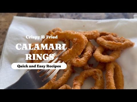 Crispy Fried Calamari Rings You’ll Want Every Weekend! | Easy & Irresistible Recipe 🍋🔥