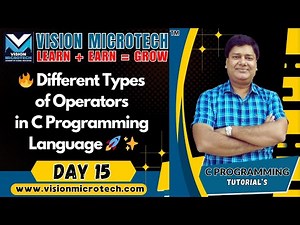 🔥 Different Types of Operators in C Programming Language 🚀 ✨