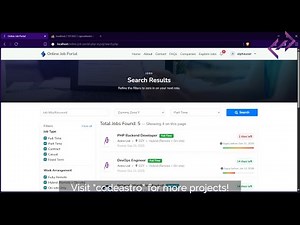 Online Job Portal Project in PHP MySQL | Source Code Demo - CodeAstro