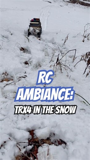 Traxxas TRX4 Defender in deep snow hits different ❄️ #rccars #traxxas #trx4