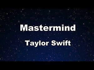 Karaoke♬ Mastermind - Taylor Swift 【No Guide Melody】 Instrumental