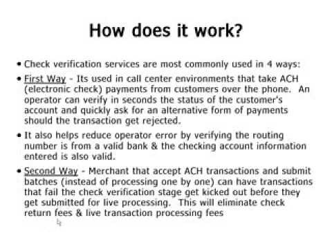 Check Verification : How to Verify funds and Bank Routing Numbers